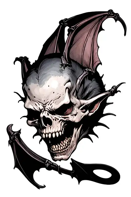 Vampire Bat Death Head