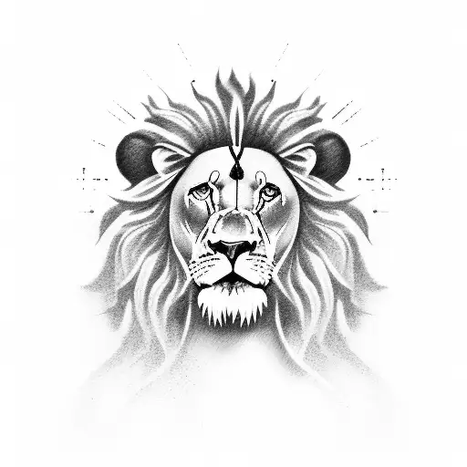 Jesus With Gladiator And Lion