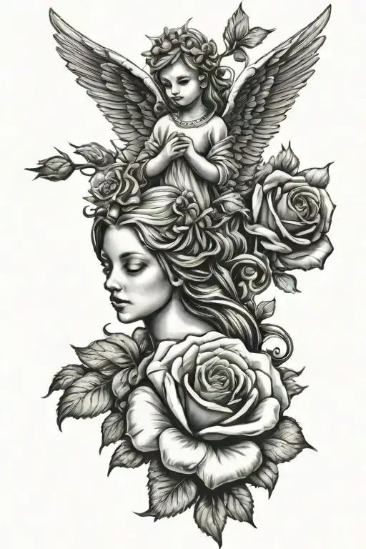 Cardinal Rose Angel Love