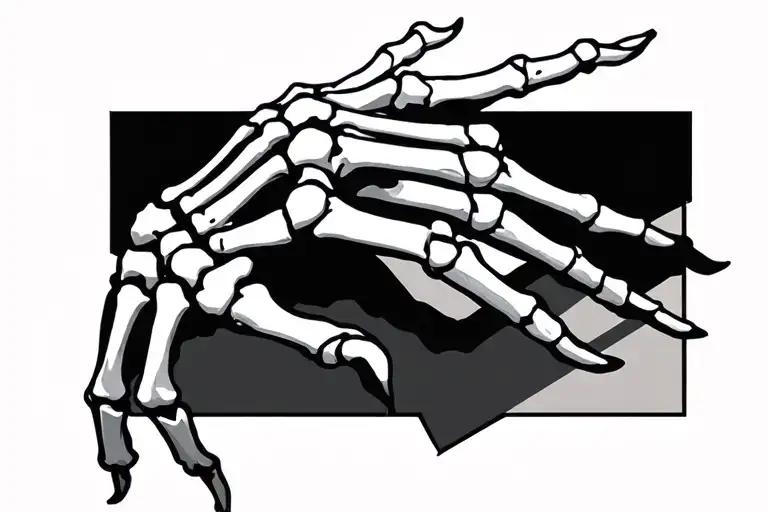 Hand Skeleton Hand Holding