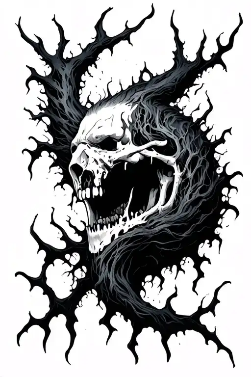 Mark Of Cain From Supernatural With Black Veins Popping