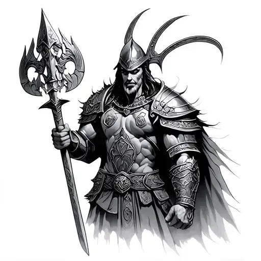 Conqueror Warrior Tattoo Fearsome