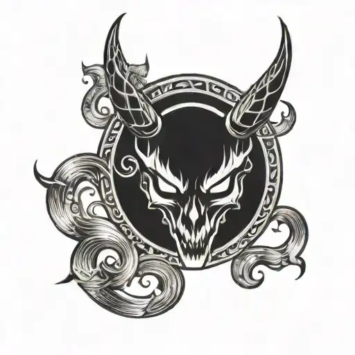 The Holy Devil Letter In Circle