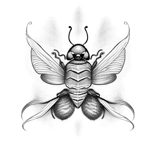 Death Moth With Flames