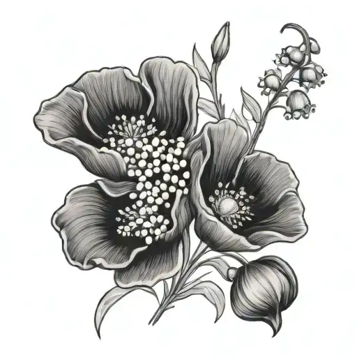 Poppy And Lily Of The Valley's
