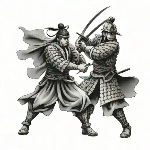 A Strong Samurai Warrior Is Helped By Luck