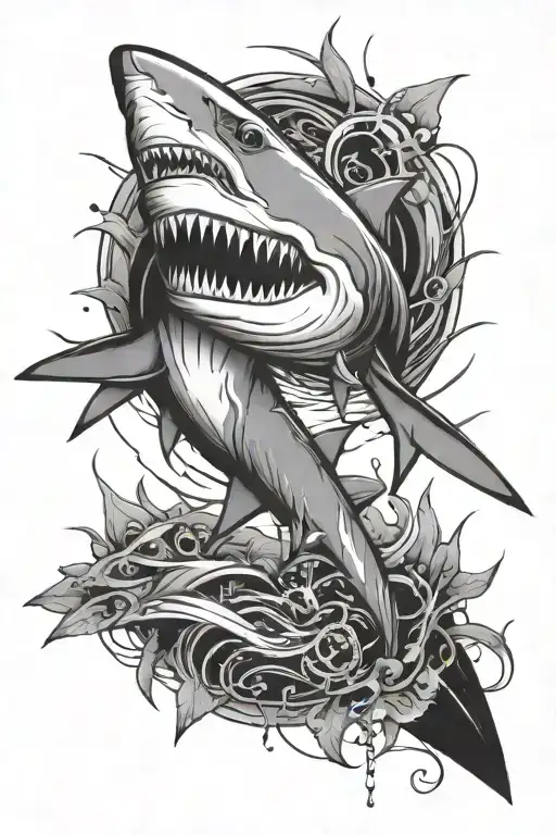 Cybersigilism Design Inspired Hidden Shark