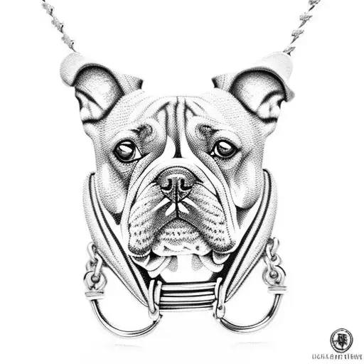 Dog Collar Pendant With Juju Inscribed