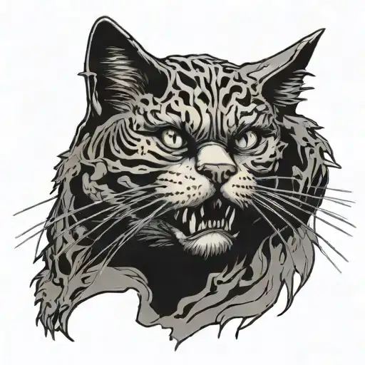 Cat In My Chemical Romance Helena Style On The Godzilla