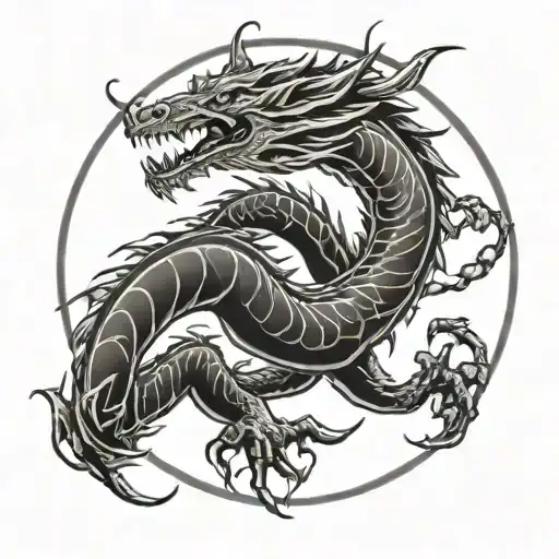 Dragon And Scorpion Circle