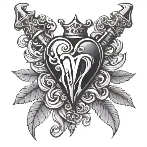 Heart And Dagger Piercing