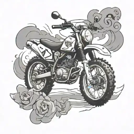 Car Gun Cigarettes Dirt Bike