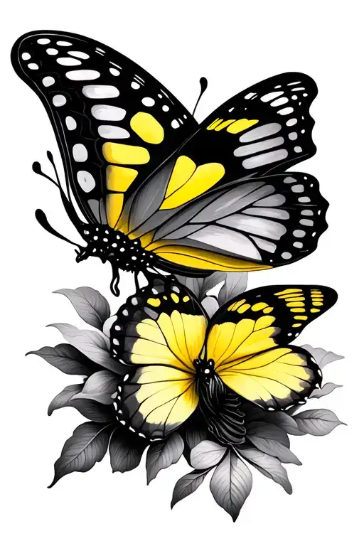 Yellow Butterfly Virgo Sagittarius Aries