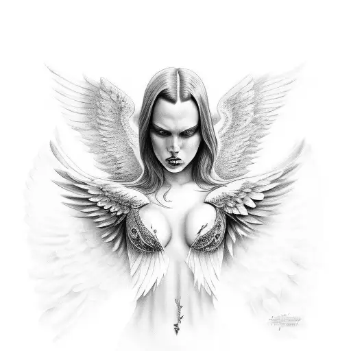 Evil Angel With Wings