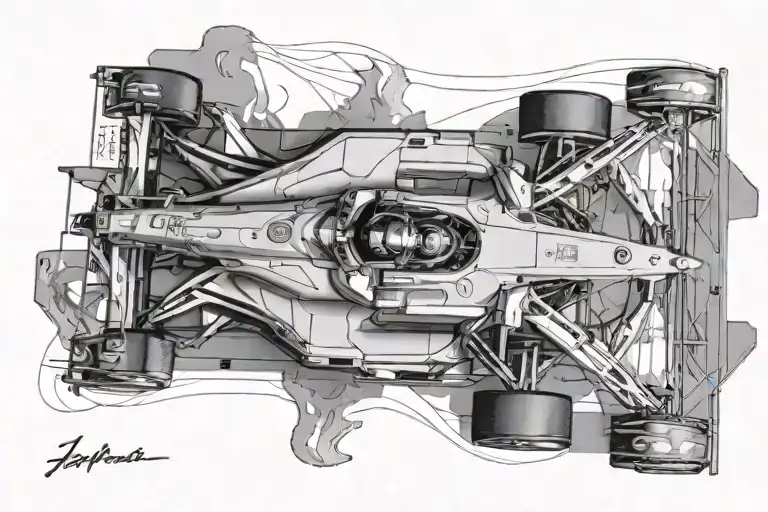 Lewis Hamilton W11 2020 Mercedes F1 Car Racing Overhead View
