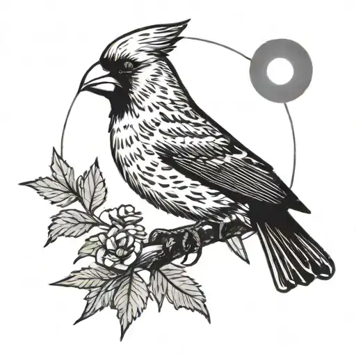 A Speech Pathologist Helping A Cardinal Speak With A Sun Shining Overhead