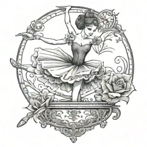 Ballerina Music Box Wind