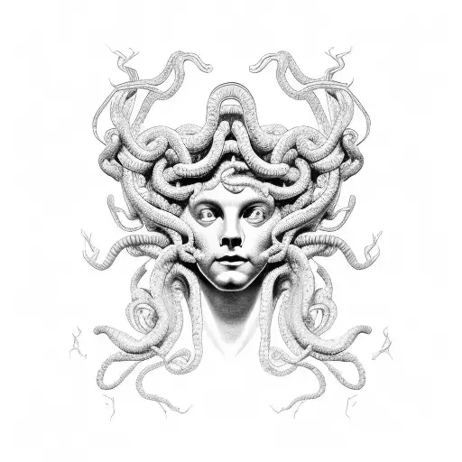 Medusa Head Looking Sideways