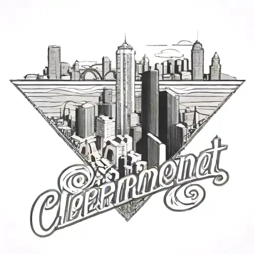 The Word Clermont St And The Denver Skyline Made