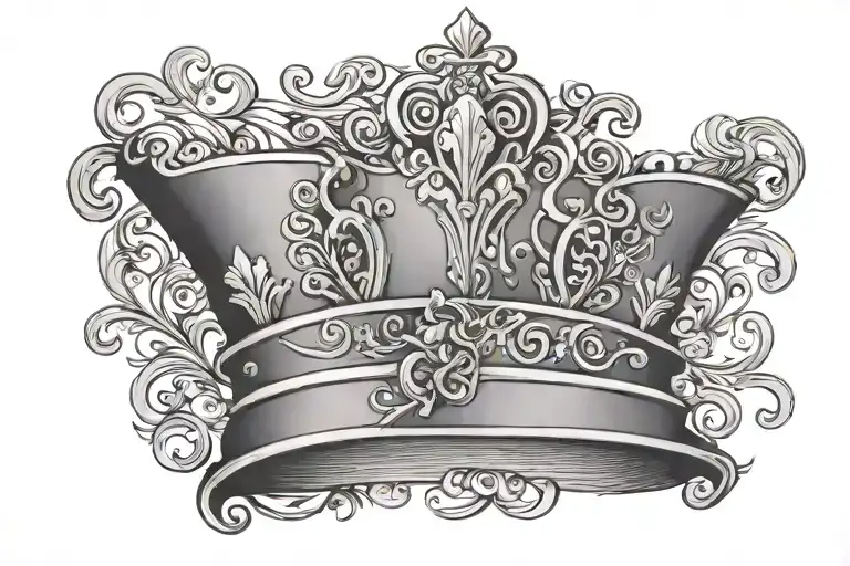 Name Phavita And Crown On Top Hat