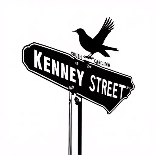 South Carolina Symbol The Year 2008 With Birds And Street Sign The Says Kennedy Street