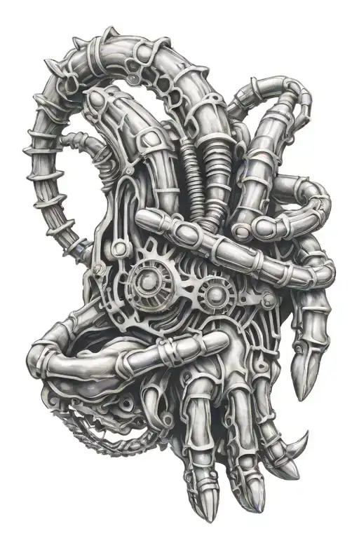 Hr Giger Biomechanical Hand