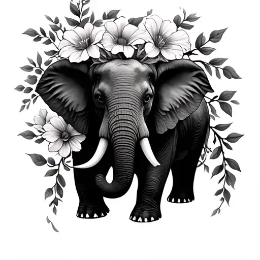 Flower Elephant Vine Wrap My Arm