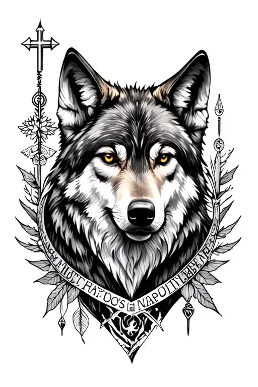 Wolf And Medicine Surrounded