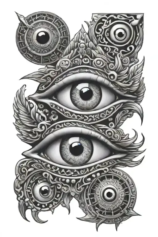 Mesopotamian Evil Eyes Looking