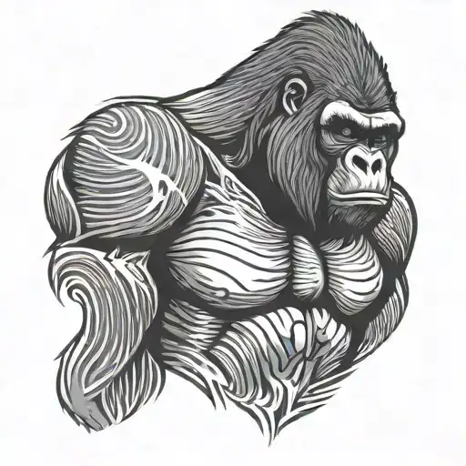 Gorilla Abstract Muscle