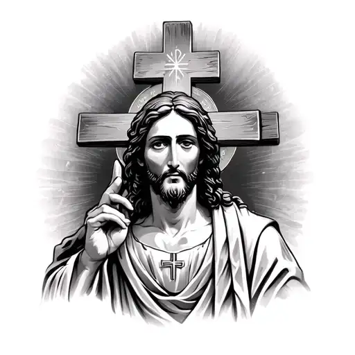 Luke 1 V 37 With Cross And Jesus In It