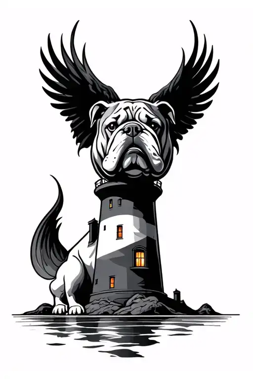 Raven Lighthouse Bulldog Fire