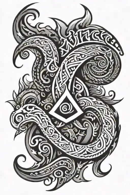 Tribal With Birthday Date