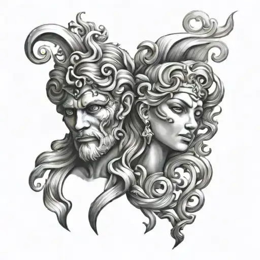 Realistic Gemini Zodiac Sign