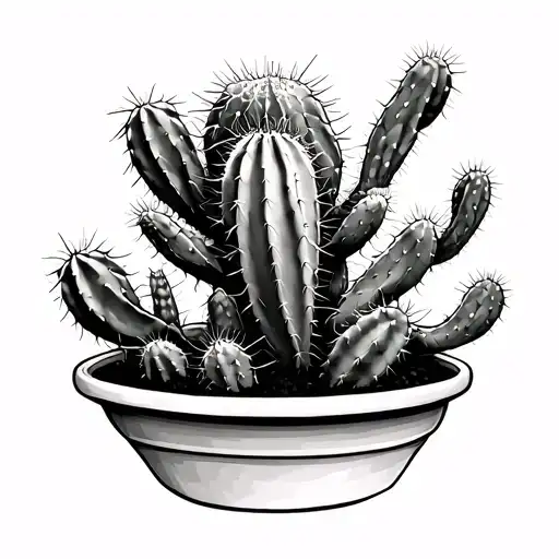 Cactus Growing Inside