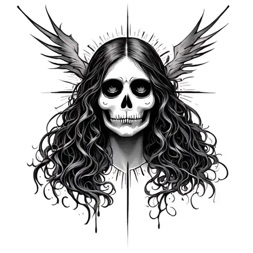 Holy Death Female Face Made Only