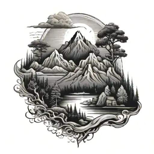 Mountains Sea Sun Forest Primorsky Krai