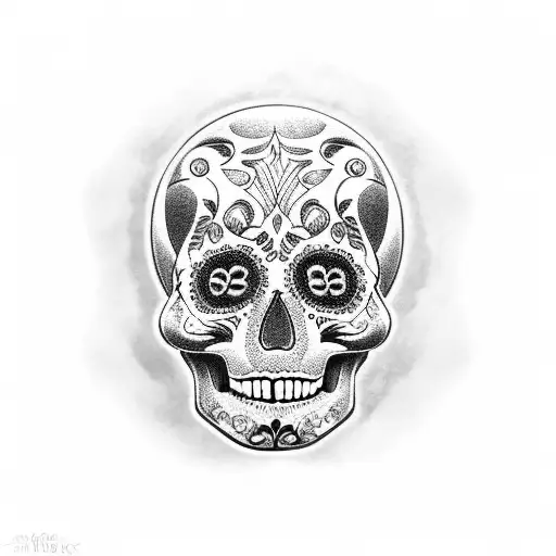 Sugar Skull Made Of Kitchen Utesils