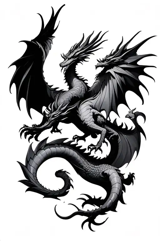 Two Dragons And A Phoenix