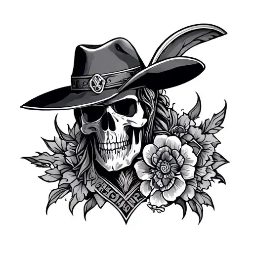 Western Inlays Sleeve Tattoo Featuring Iconic Symbols