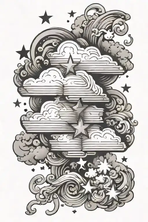 Bible Verse With Cloud And Star