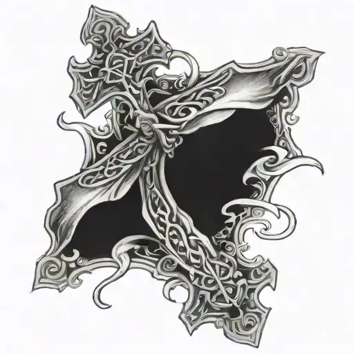 Bible Verse And God On The Cross