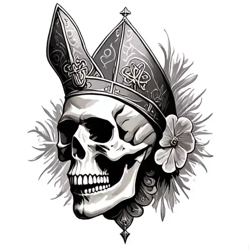 Bishop Skull Irish St Patrick