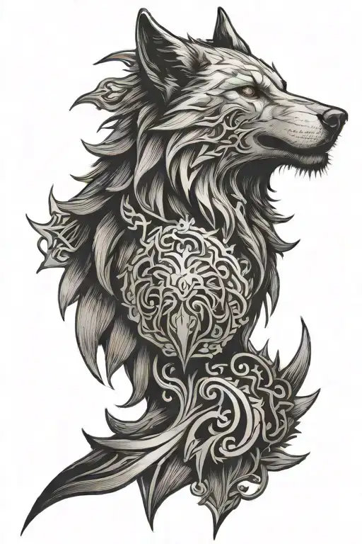Witcher Medalion Wolf