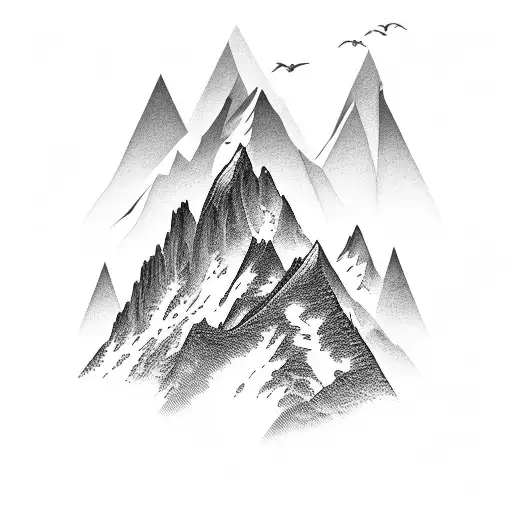 Data Flowing Through Mountain Peaks