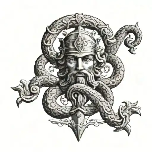 Greek God Asclepius Murphy Family Crest