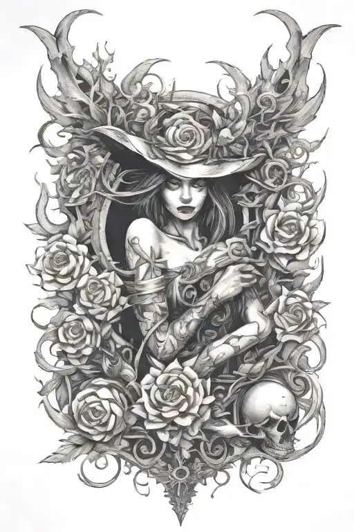 Dark Fantasy Thorn Witch