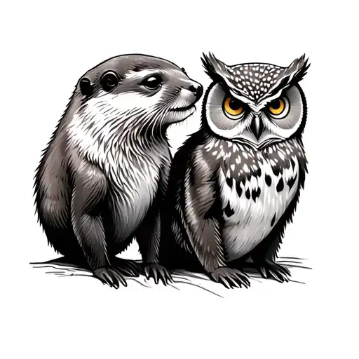 Otter Bear And Owl