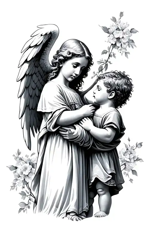 Angel Protecting Kid