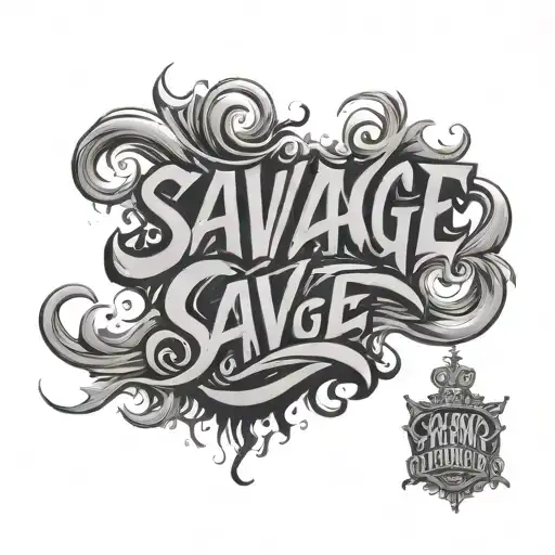 Savage Lettering With Smoke